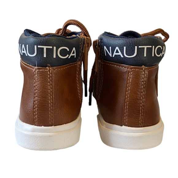 LIKE NEW! Nautica Toddler Chukka Boots with Lace-Up and Zipper Ankle - Picture 3 of 9